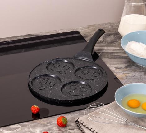 Сковорода для оладий AGNESS "СМАЙЛ" 932-015, диаметр 26,5 см