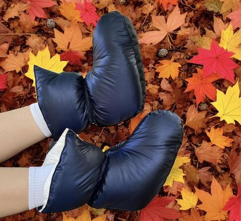 Сапожки-носочки пуховые "Comfort Socks Travel Grass" Navy, 36-39 р.