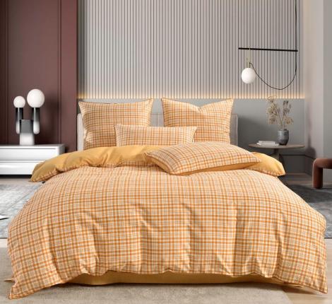Постельное белье "Sofi de Marko" Лавр (оранжевый) Сатин, Семейный