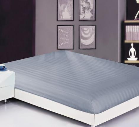 Простынь страйп-сатин на резинке (PRST-R-33), 90х200