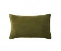 Подушка декоративная "Blanc des Vosges" PACHA KAKI бархат 30х50, зеленый