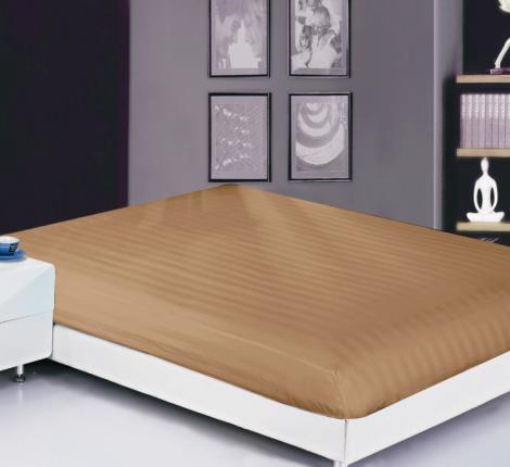 Простынь страйп-сатин на резинке (PRST-R-28), 160х200