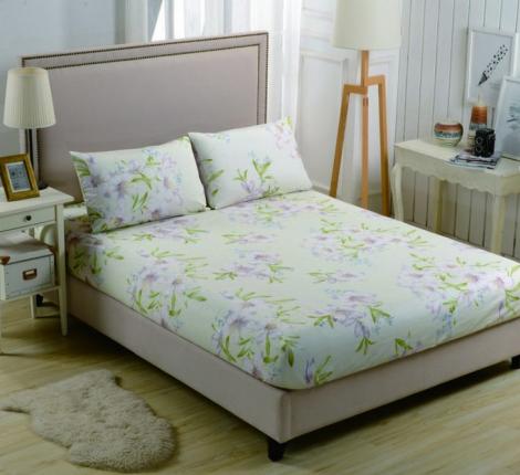 PCT-R-233 Простынь сатин на резинке печатная, 90x200