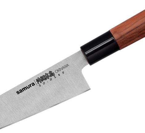 Нож кухонный &quot;Samura OKINAWA&quot; Гюто 170 мм, палисандр (с тату)