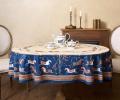 Скатерть овальная с пропиткой "PASSAGE" 160х220 см, бежевый