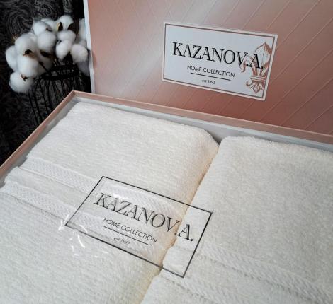 Комплект махровых полотенец "Kazanov.A." Merlin (молоко), 50х90+70х140