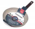 Сковорода "AGNESS" 902-111 с антипригарным покрытием PFLUON MARBLE, диаметр 24 см