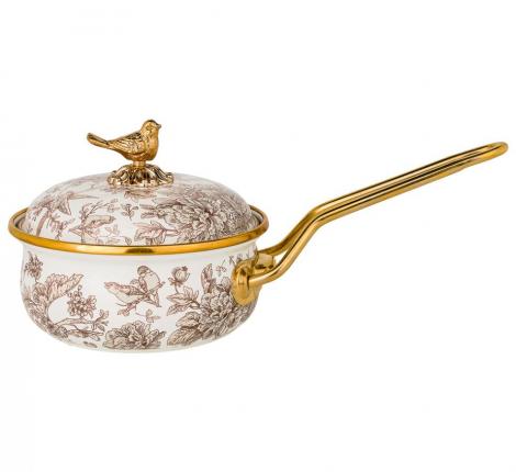 Ковш эмалированный "ВИНТАЖ. ПТИЧКА", 0,9 л