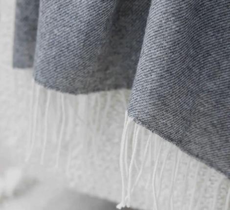 Плед шерстяной "БЕРИНГ" 170х200, серый 