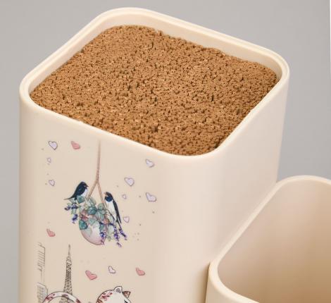 Набор из подставки и доски "LAVENDER CATS"