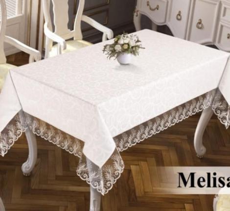 Скатерть EFOR "MELISA" 160х220, белый