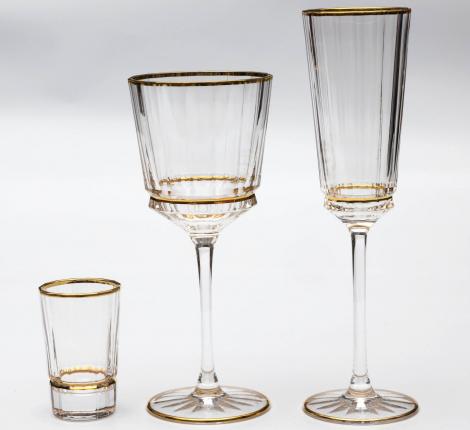 Набор бокалов для вина 6 штук "MACASSAR LIGHT GOBLET" хрусталь, высота 21 см