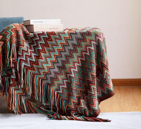 Плед вязаный PA-5, 130х220