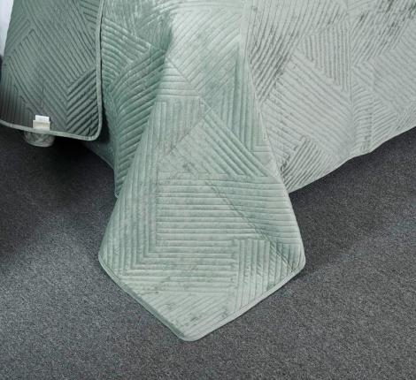 Покрывало "Sofi de Marko" Патрисия (изумруд 1) Велюр, 160х220