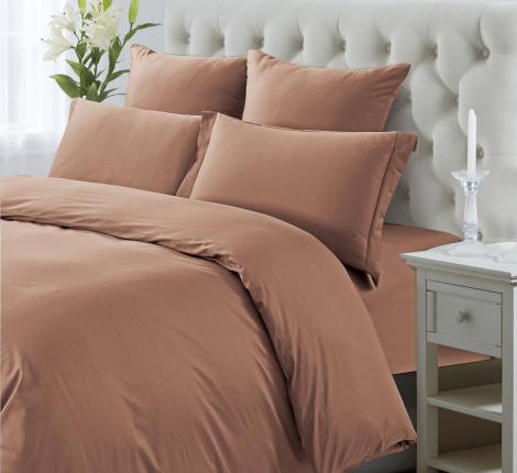 Постельное бельё "KARTEKS" Сатин однотонный SKO-026, Евро