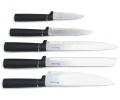 Набор кухонных ножей (5 шт.) и приборов "AGNESS", 11 предметов (мрамор/серый)