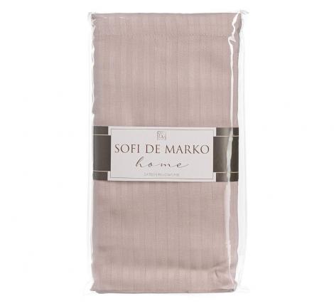 Наволочка "Sofi de Marko" Тиффани (бежевая роза) Страйп-Сатин, 70х70