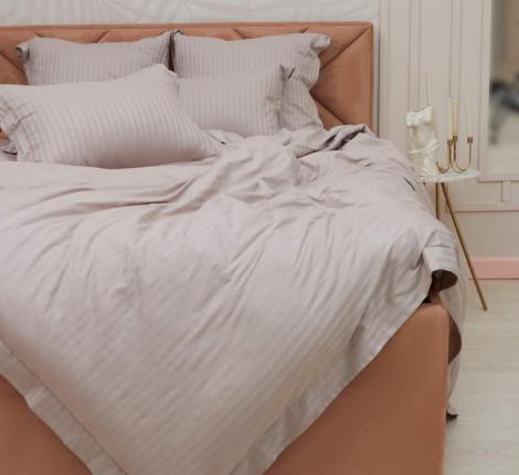 Постельное белье "Sofi de Marko" Моне (пепел лиловый) Страйп Сатин, Семейный