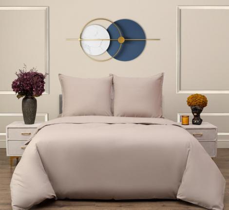 Постельное белье "Siberia" Сэнди (капучино) Ранфорс, 1,5 спальный (70х70)