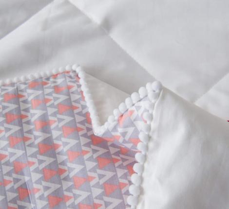 Постельное белье с одеялом детское "Sofi de Marko" Strawberry (белый) Сатин, 1,5 спальный