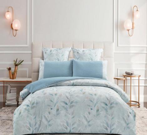 Постельное бельё "KARTEKS" жаккардовый сатин АКВАРЕЛЬ CVP 09, Евро