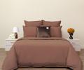 Постельное бельё "Sofi de Marko" Саммер (коричневый) Варёный хлопок, Семейный