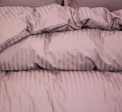 Постельное белье с одеялом "Kazanov.A." Hotel (пыльная роза) Страйп Сатин, Семейный
