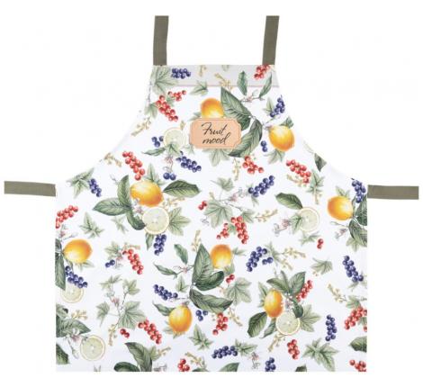 Фартук с пропиткой "FRUIT BASKET" 60х70 см, белый