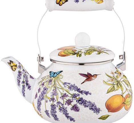 Чайник эмалированный "ПРОВАНС ЛИМОНЫ", 2,5 л