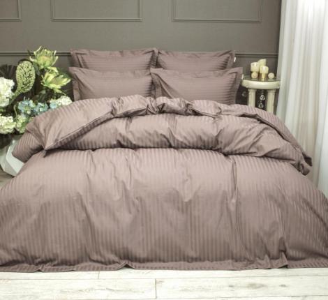 Постельное белье "Kazanov.A." Hotel (капучино) Страйп Сатин, Семейный