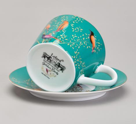 Чайная пара "GOLDEN BIRDS" 419-125, 220 мл