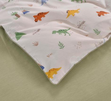 Постельное белье детское "Sofi de Marko" Динозаврики (зеленый) Сатин, 1,5 спальный