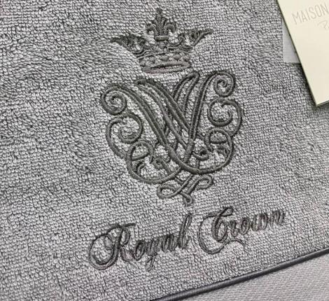 Комплект махровых полотенец  30x50-50x100-85x150 Maison D'or "ROYAL", серый