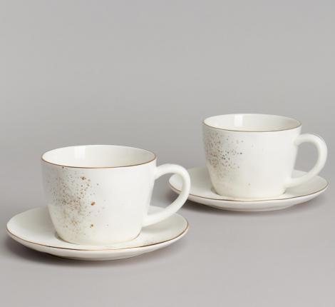 Чайный набор BRONCO "GOLD" на 2 персоны, 4 предмета (350 мл)