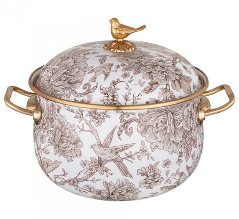 Набор эмалированных кастрюль с крышкой "ROYAL GARDEN" 950-776, 2,1/2,8/3,8 л