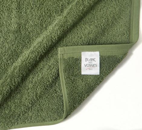 Полотенце махровое "Blanc des Vosges" UNI FORET (зелёный), 100х150