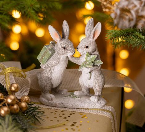 Статуэтка "КРОЛИКИ", 10,5*6*13 см