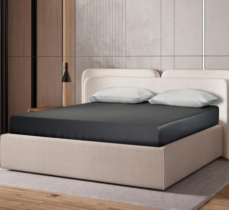 Простыня на резинке Sharmes "Bamboo" 90х200, графитовый