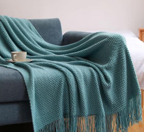 Плед вязаный PA-9, 130х220