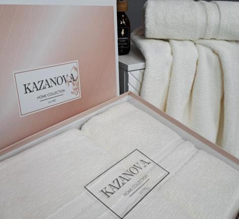 Комплект махровых полотенец "Kazanov.A." Merlin (молоко), 50х90+70х140