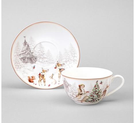 Чайный набор "МОРОЗКО" 85-2045 на 2 персоны, 4 предмета (300 мл)