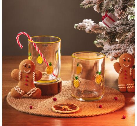 Набор стаканов 2 штуки "FRUITY PINEAPPLE", 400 мл