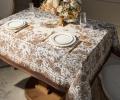 Скатерть с пропиткой SANTALINO "ROYAL GARDEN" 140х180 см, белый