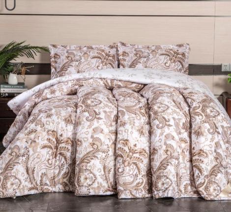 Постельное белье с одеялом "Kazanov.A." Фоджа (латте молоко), Семейный