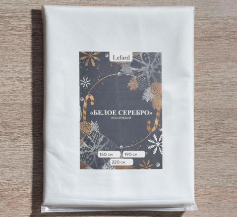 Скатерть круглая LEFARD "ФЕЕРИЯ. СЕРЕБРО" 190 см, белый