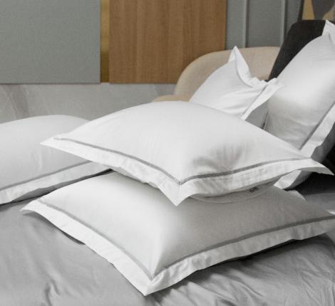 Наволочка с узкой отделкой "ALPINE ASH GREY ALLURE GRASS" Мако-Сатин, 50х70 (2шт)