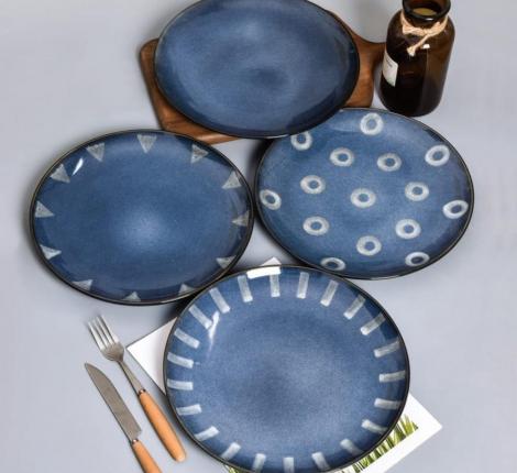 Набор персональных тарелок 4 штуки &quot;Arya&quot; Nordic, диаметр 26,3 см