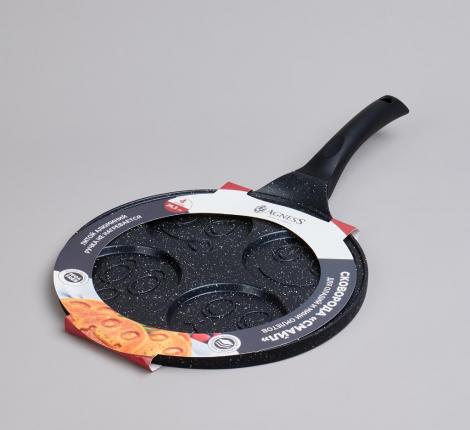 Сковорода для оладий AGNESS "СМАЙЛ" 932-015, диаметр 26,5 см