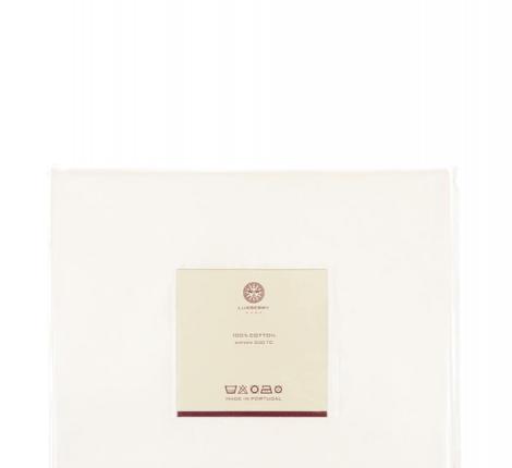 Простыня на резинке (SB) BOVI "Вензель", сатин 200x220x30, экрю