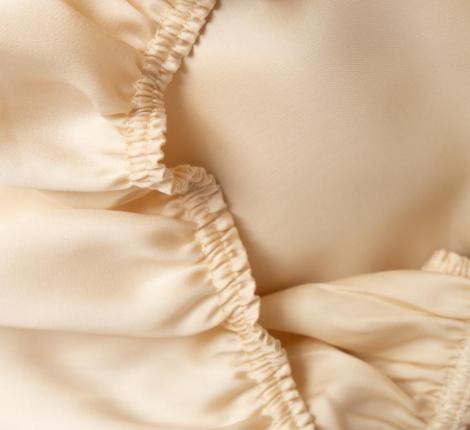 Простыня на резинке "VANILLA BRILLIANT GRASS" Тенсел, 160х200х40